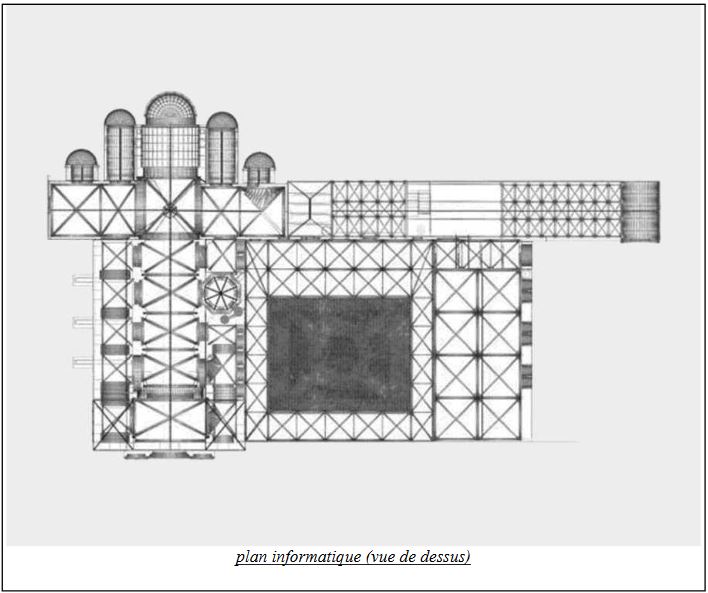vue de dessus issue du logiciel 3d